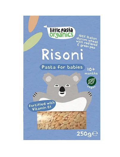 Little Pasta Organics Red Lentil & Pea Risoni Baby Pasta (10 month+) 250 gm