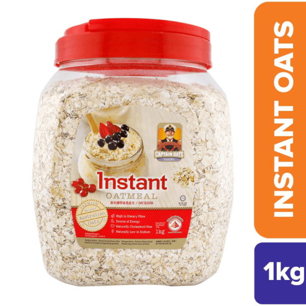 Captain Instant Oats 1kg (Jar) (Malaysia)