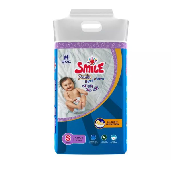 Smile Baby Diaper Pant System S (4-8)kg 42 Pices