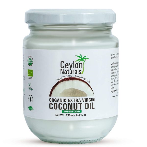 Ceylon Naturals Organic Extra Virgin Coconut Oil 200 ml (Srilanka)