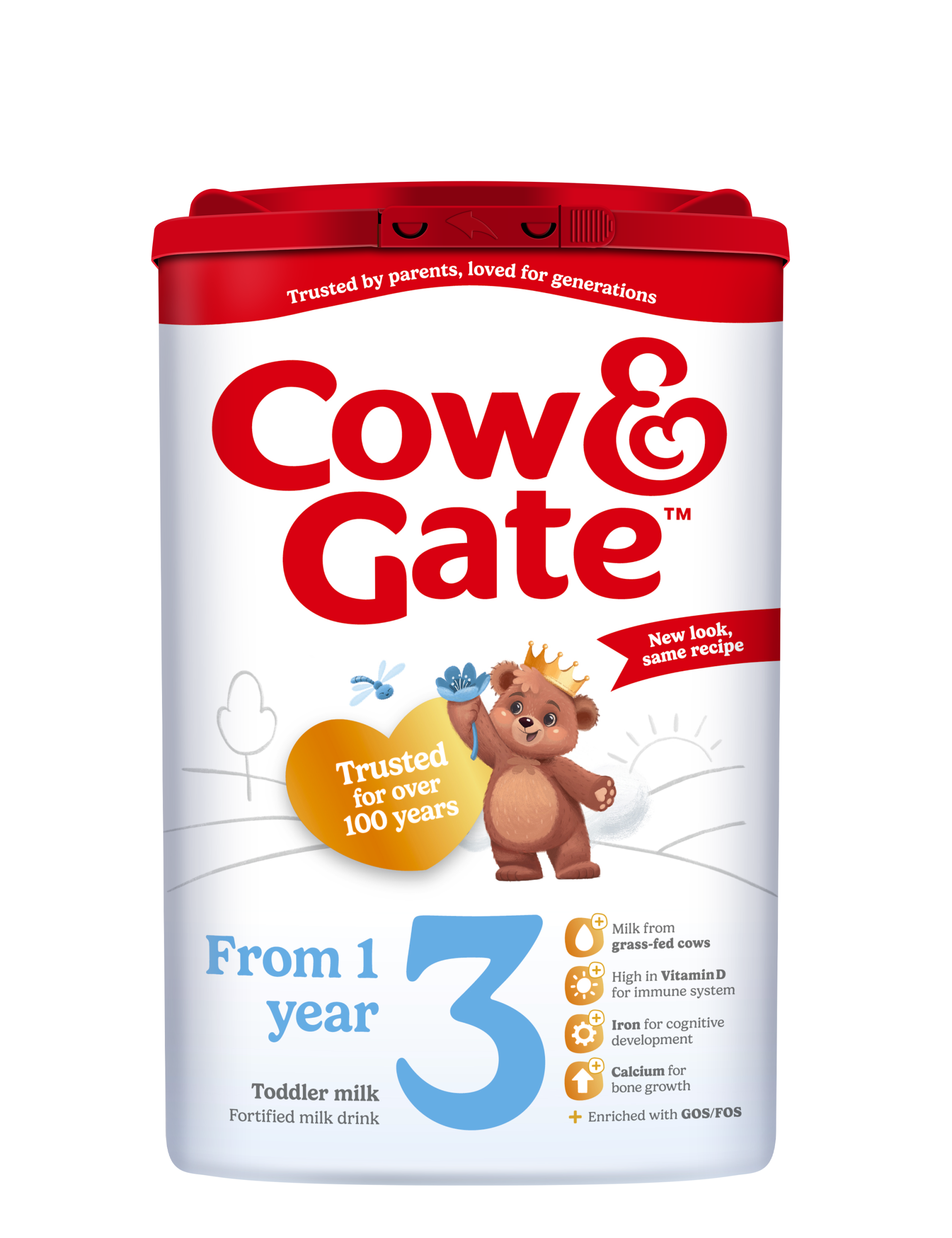Cow & Gate 3 Growing Up Milk Formula from (1-2 Years) 800gm ( UK )