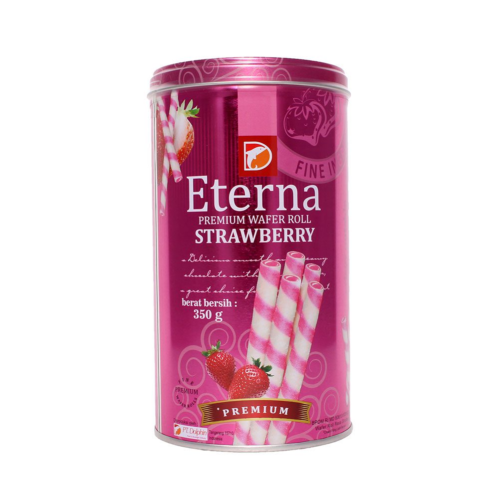 Eterna Premium Wafer Roll Strawberry 350gm