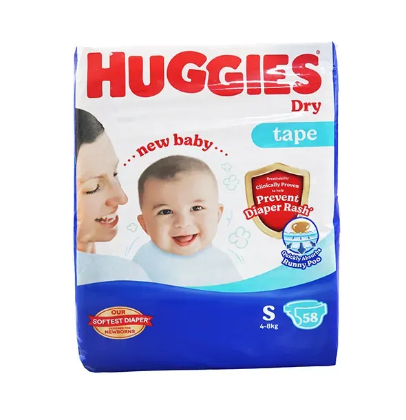 Huggies Dry Belt Diaper S ( 4-8 KG ) 56 Pieces ( Malaysia )