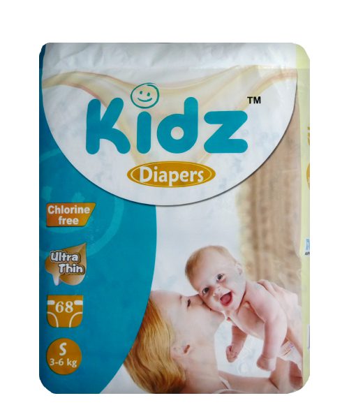 Kidz Baby Diaper Belt System S (3-6 kg) 68 Pices