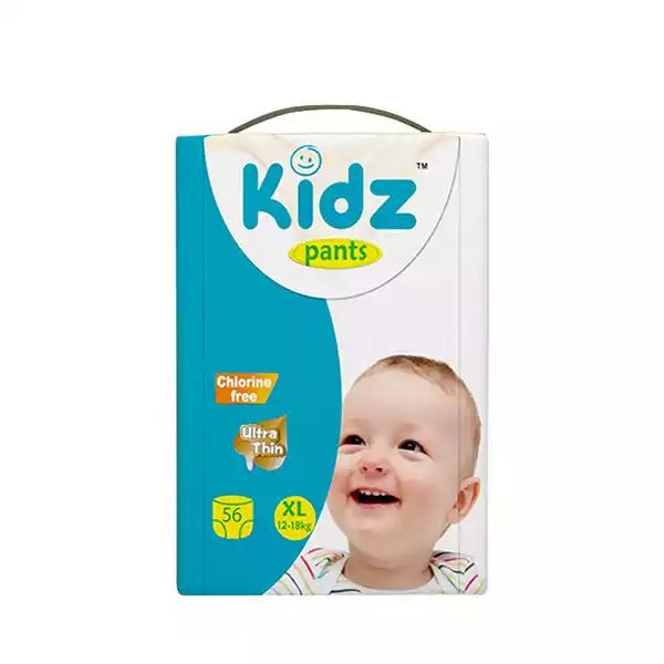 Kidz Baby Diaper Pant System XL (11-18 kg) 56 Pices
