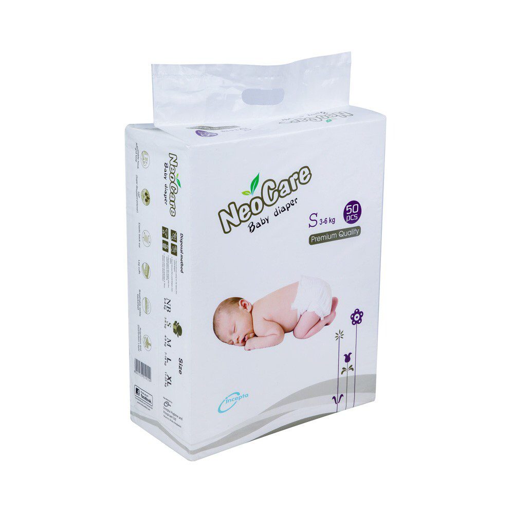 Neocare Belt System Baby Premium Diaper S (3-6 kg) 50 Pices