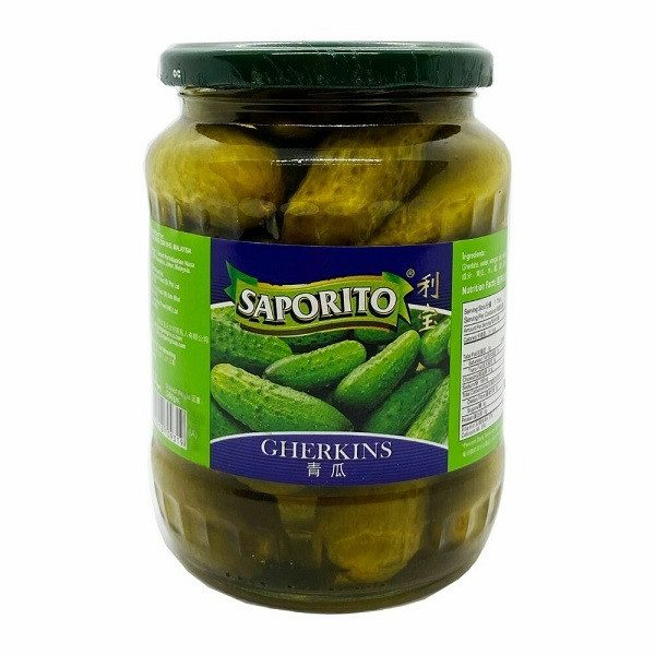 Saporito Gherkins Cucumber pickles 670 gm