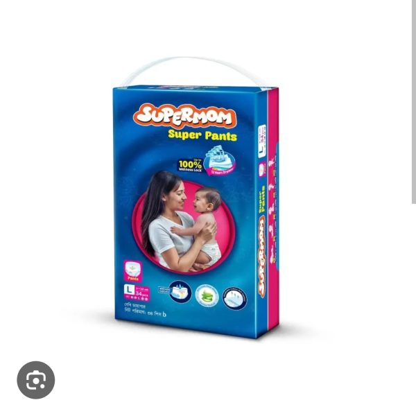 Supermom Baby Super Pant Diaper Large (8-15)kg 34pcs Pack