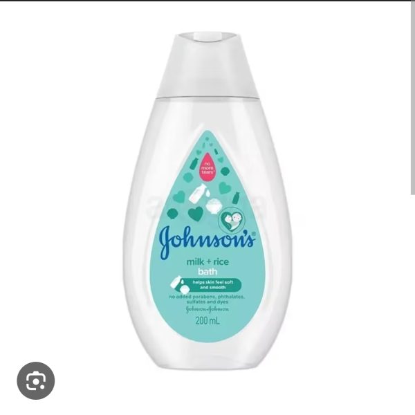 Johnson Milk & Rice Hair & Body Baby Bath 200ml