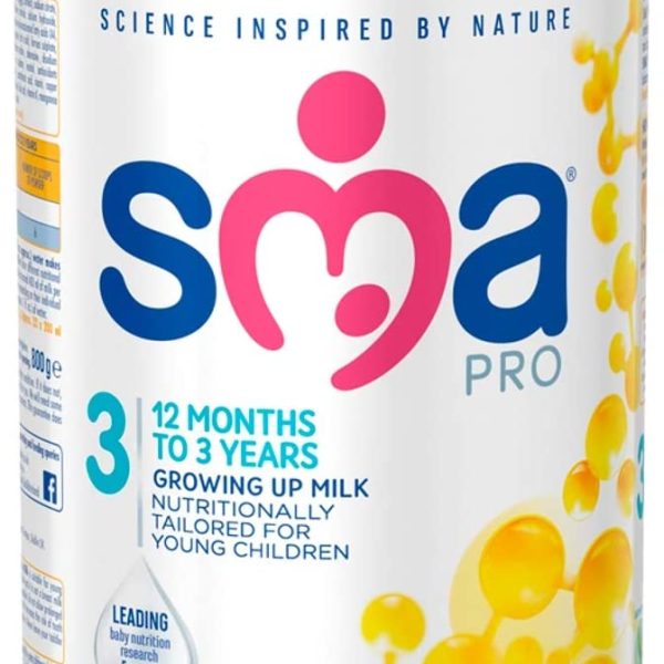 SMA PRO 3 Growing Up Baby Milk Powder (12 Months – 3 Years) Formula 800gm ( UK )