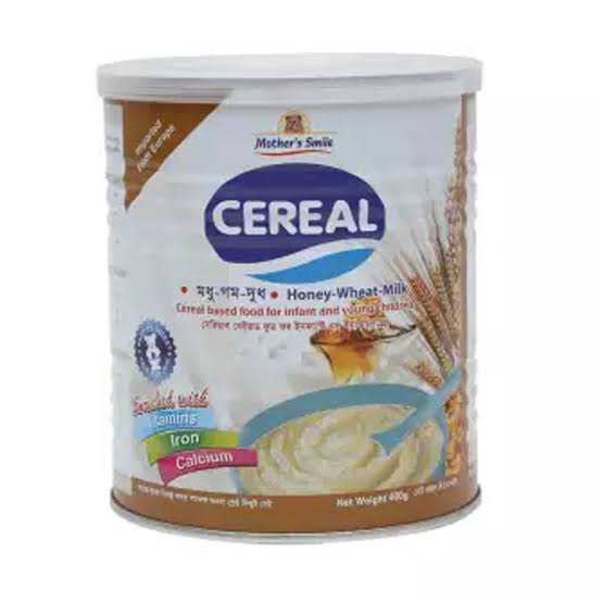 Mother's Smile Cereal Honey Wheat & Milk Tin 400 gm ( Belgium )