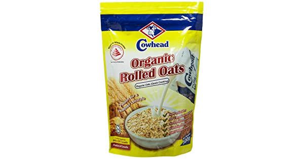 Cowhead Organic Instant Rolled Oats 500 Gm