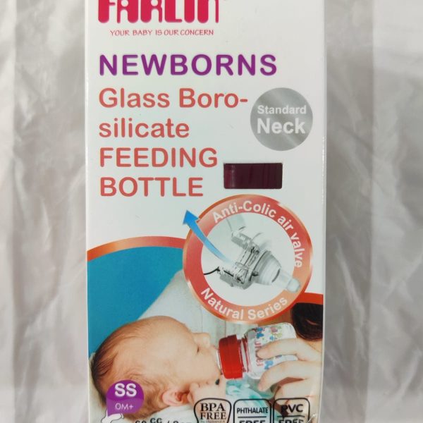 Farlin New Born Glass Feeding Bottle 60ml