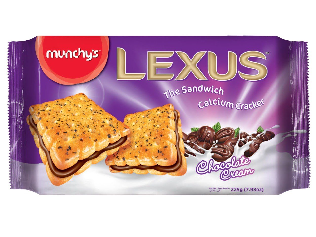 Munchy’s Lexus Chocolate Cream 225 gm Munchy’s Lexus Chocolate Cream 225 gm - Image 1