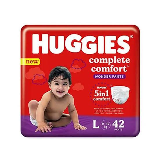 Huggies Complete Comfort Pant System L (9 to 14) kg 42 Pices