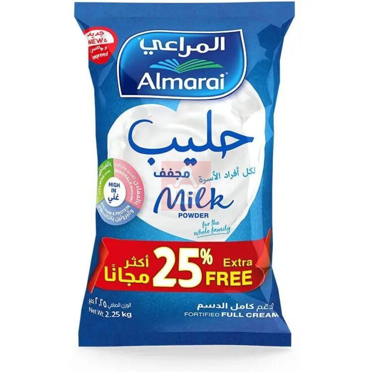 Almarai Fortified Full Cream Milk Powder 2.25kg ( Saudi Arabia )