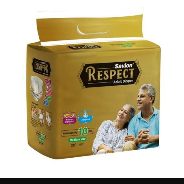 Savlon Respect Adult Diaper M 10 pis