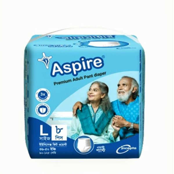 Aspire Premimum Adult Diaper Pant L 8 Pis