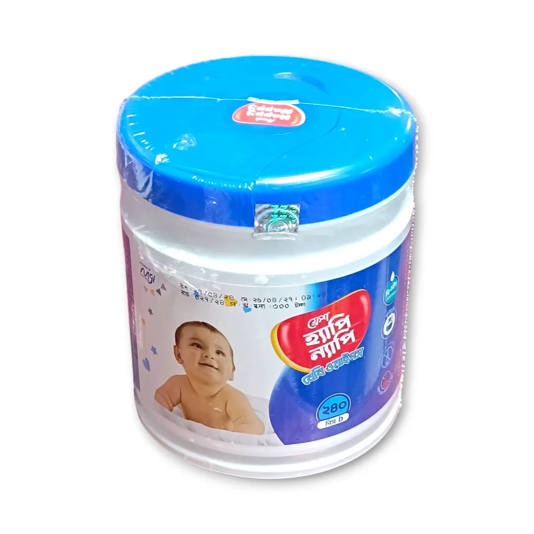 Fresh Happy Nappy Wet Wipes for Baby 240 Pieces