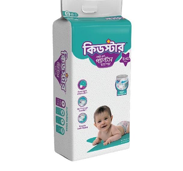 Kidstar Baby Diaper Belt System S Size (3 to 8) Kg 42 Pices