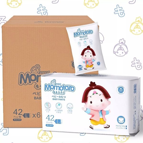 Momotaro Baby Diapers Belt L Size 42 Pcs (9-14Kg)