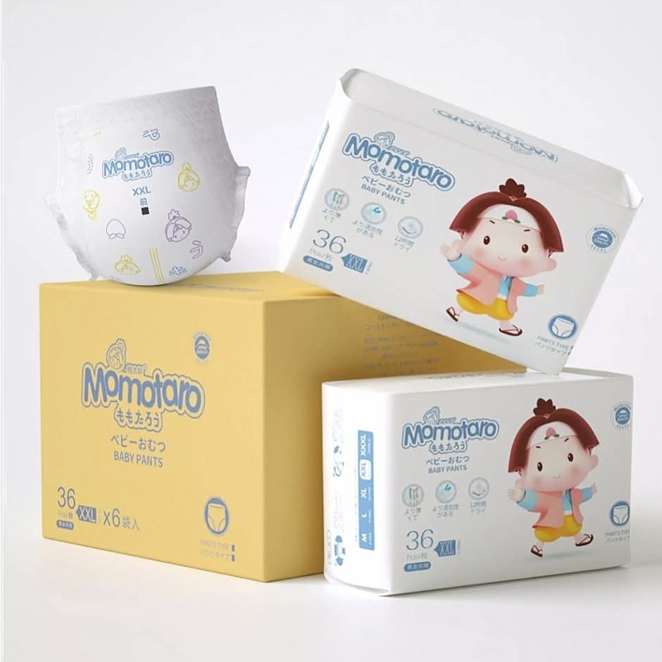 Momotaro Baby Diapers Pant XXL Size 34 Pcs (Over-15kg)