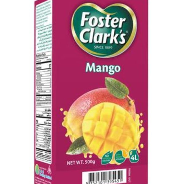 Foster Clark's Mango Flavor 500 Gm Packet ( Made in Bahrain )