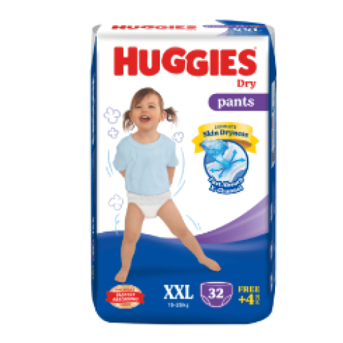 Huggies Dry Pant Diaper XXL (15-25 Kg ) 34 Pieces