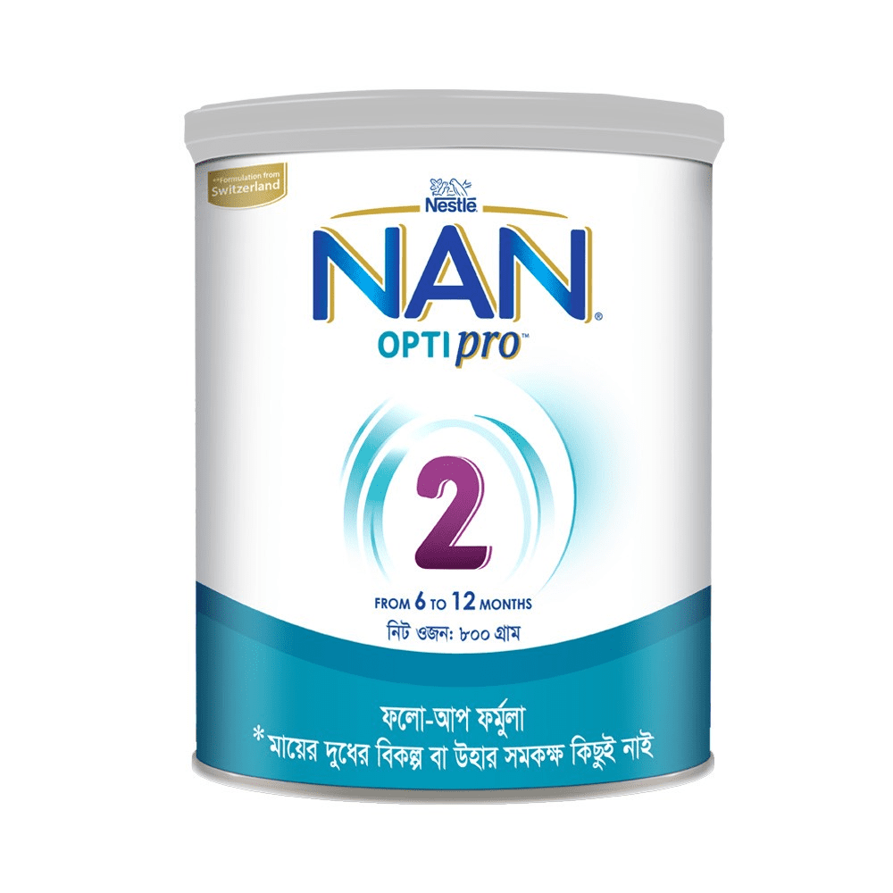 NAN 2 OPTIPRO Infant Formula Milk (From 6 to 12 months) 800 gm ( Bangladeshi )
