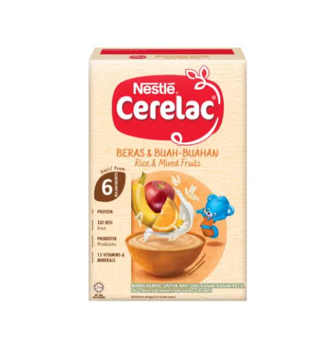 Cerelac Rice & Mixed Fruits (6 month) 250 Gm ( Malaysia )