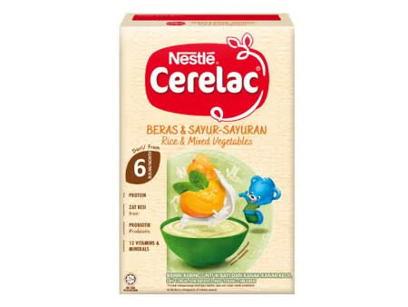 Cerelac Rice & Mixed Vegetables (6 month) 250 Gm ( Malaysia )