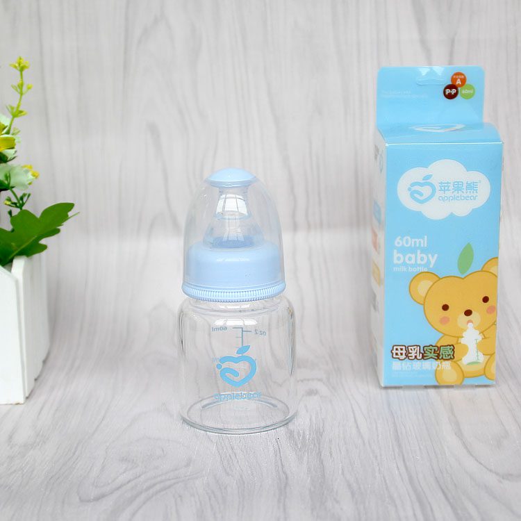 Applebear Baby Standard Caliber Hygienic Glass Feeder Bottle 60 ml