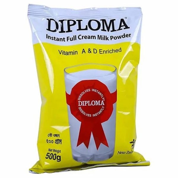Diploma Instant Full Cream Milk Powder (Foil Pack) 500 gm