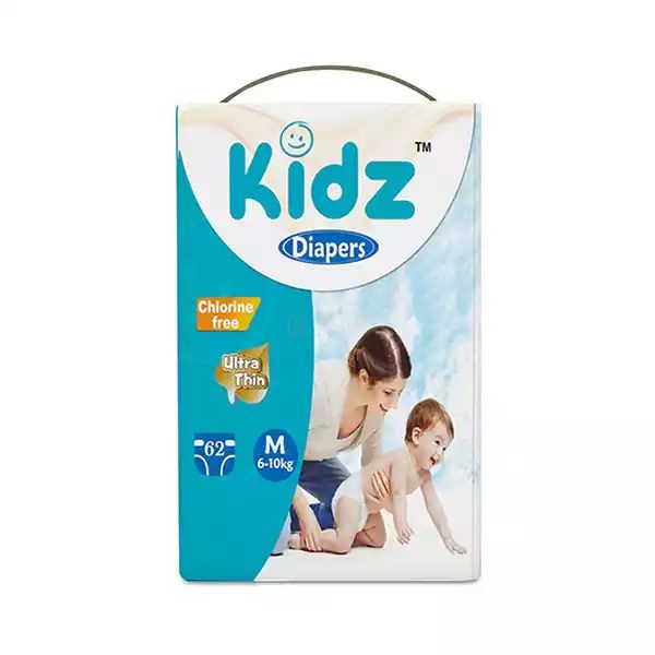 Kidz Baby Diaper Belt System M (5-10 kg) 62 Pices