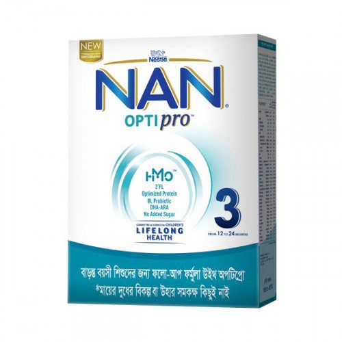 NAN 3 OPTIPRO Infant Formula Milk (From 1 to 3 years) 350 gm ( Bangladeshi )