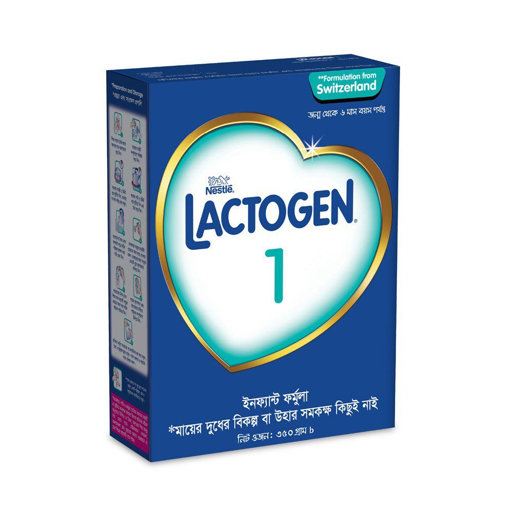 Nestlé Lactogen 1 Formula Milk Powder (0-6 M) 350 gm ( Bangladeshi )