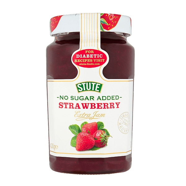 Stute Strawberry Fruit Jam No Sugar Added 430gm