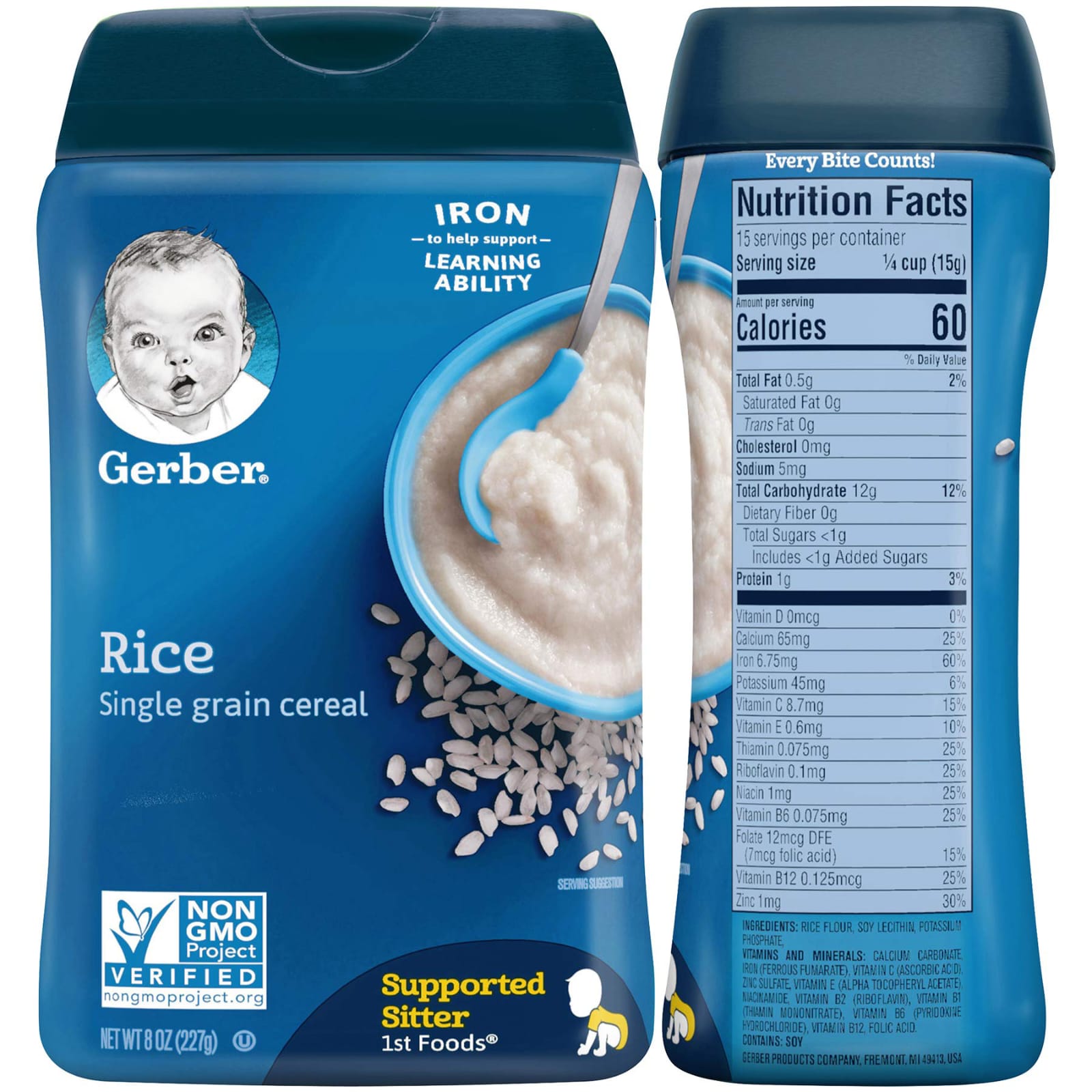 Gerber Rice Single Grain Cereal 227 gm