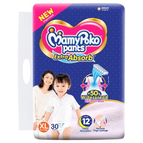 MamyPoko Pants System XL Size (12-17 KG) 30 Pices ( Indian )