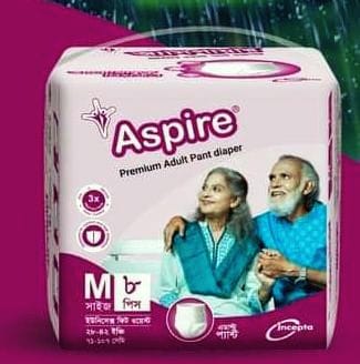 Aspire Premimum Adult Diaper Pant M 8 Pis
