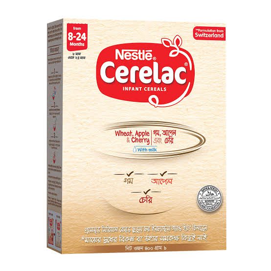 Cerelac Wheat Apple & Cherry ( 8 to 24 month ) 350 Gm (Bangladeshi)