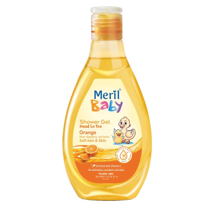 Meril Baby Shower Gel Head to Toe Orange 200ml