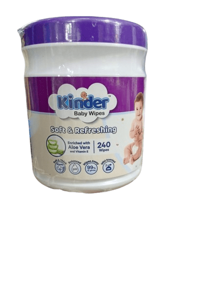 Kinder Wet Wipes 240 pcs Jar