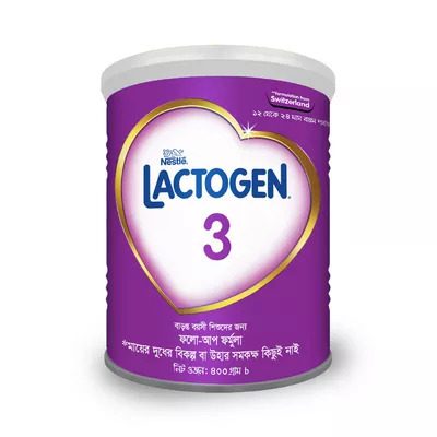 Nestlé Lactogen 3 Formula Milk Powder (12-24 M) 400gm ( Bangladeshi )