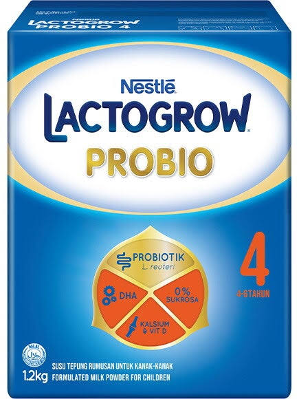 Nestle Lactogrow 4 Probio Formula Milk Powder (4 to 6 years) 1.65 kg (Malaysian)